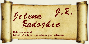 Jelena Radojkić vizit kartica